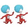 Hallmark Keepsake Ornamenti natalizi 2024, il gatto con il cappello Thing One e Thing Two, set di 2, regali per i fan del Dr. Seuss