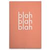 A.S. Création WTD DD133020 - Stampa su tela, motivo: Blah Blah Blah, colore: arancione, rosa, 40 x 60 cm