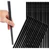 ASelected 20 paia di bacchette per sushi bacchette cinesi per mangiare, lavabili in lavastoviglie, in lega, 24 cm, bastoncini antiscivolo per pasta di riso sushi e altro ancora