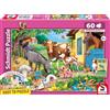 Schmidt Spiele 56574 Animali da fattoria, puzzle per bambini da 60 pezzi in cartone d'erba