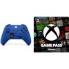 Xbox Controller Wireless Shock Blue + Game Pass Ultimate | Abbonamento di 1 mese