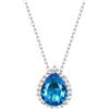 Bestyle Collana Argento 925 Donna, 12 Stili Collana Donna Punto Luce con Pietra Portafortuna Naturale, Goccia Ciondolo Collana Ragazza Gioielli Idee Regalo Donna Mamma