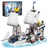 Mould King 10147 - Set di mattoncini da costruzione per nave pirata, con accessori, regalo per adulti e bambini (1281 pezzi)