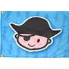 OTITU Bandiera Pirata, Parco Giochi, Bambini, Bandiera Ragazzo Pirati Bambino, Nautica, Pirate Flag, Feste dei Pirati, 2 Occhielli Metallici + Sistema