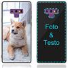 MXCUSTOM Cover Personalizzata per Samsung Galaxy Note 9, Custodia Personalizzate Antigraffio Vetro Temperato Antiurto Paraurti Morbido con Foto Immagine Testo Design Crea Le Tue (GHS-BK-P1A)