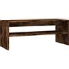 vidaXL Tavolino da Salotto Rovere Fumo 100x40x40 cm Legno Multistrato