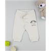 Prénatal Pantalone felpato bimbo beige con stampa