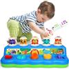 Wanonoo Giocattolo Pop-Up Musicale per Bambini 12 Mesi con Suoni, Luci e Animali Montessori Interattivo Giochi Educativi Neonato 1 Anno, Regalo Bambina Bambino 1-2 Anni Giochi Sensoriali Bimbo