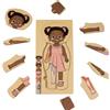 tsiao chih Le mie parti del corpo puzzle per bambini Montessori anatomia in legno 3-5 anni prescolare gioco educativo Giocattolo cognitivo