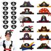 AffeGifts Cappello da Pirata Bambino, 24pcs, Cappello Cranio Stampa, Occhio Patch, Partito Borsa Riempitori, Partito dei Caraibi, Vestire per Halloween, Mascherata, Cospla