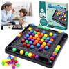 KIKVTER Scacchiera intellettuale con doppio doppio, gioco da tavolo con palline colorate e palla arcobaleno - Eliminazione per bambini