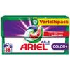 Ariel Detersivo Pods All-in-1, detersivo per bucato, 19 lavaggi, Color+, potente rimozione delle macchie in solo 1 ciclo di lavaggio