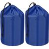 PATIKIL Sacco per Oggetti, 2 Pezzi 13 x 25 cm Impermeabile per Esterno Sacco Portatile con Cordino Antipolvere Leggero per Campeggio Escursioni Viaggio, Blu Scuro