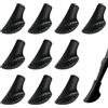 Uliwamowi 10 Pezzi Gommini per Bastoncini Trekking, Punte Ricambio Nordic Walking, Puntali Cappucci di Gomma per Bastoncini Camminata Nordica, Protezione in Gomma per Diametro, Universali Gommini Asfalto 11mm