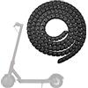 zalati Protezione del tubo della copertura a spirale del cavo dello scooter compatibile con Xiaomi M365/Pro/1S/Pro2/Mi3, scooter Ninebot, accessori universali per scooter elettrici - nero, 1.2M