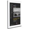 SECO Stewart Superior A4 - Cornice a scatto in alluminio 4 lati, 25 mm, colore: Bianco