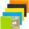 eco-eco 035 A4+ 50% Riciclata Colorei Assortiti Bottone a Pressione Portafogli (Confezione di 5)