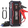 FEIKFEIZ Avviatore Batteria Auto, 4000A 21800mAh Avviatore Emergenza per Auto (Adatto a 8,0L Veicoli a Benzina o 6,5L Diesel), Avviatore di Emergenza, Jump Starter, con di Uscita USB, Luce LED