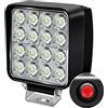 antom Faro da Lavoro LED Con Wasserdichter Schaltknopf 126W LED faretti auto 12V 24V 6500K Riflettore IP68 Interruttore indipendente Fuoristrada per Moto Auto ATV SUV Trattore