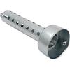 Riloer DB Killer Universale Moto 60mm, Silenziatore Scarico Moto Argento