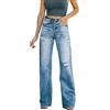 Daikascbny Pantaloni Jeans Donna Estivi Vita Alta Jeans Eleganti Trekking Curvy Lunghi Pantaloni Denim Slim Fit Denim Svasato Vintage Pantaloni Cargo Donna Pantaloni Jeans Donna Estivi