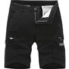 Daikascbny Pantaloni Corti da Lavoro Uomo con Tasche Laterali Tinta Unita Casual Pantaloncini Cargo Estivi Comode Pantaloni Lavoro Uomo da Spiaggia Classico per Il Tempo Libero Bermuda Uomo Cargo