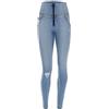 FREDDY Jeans Push Up Donna WR.UP Superskinny Vita Alta Denim Navetta con Strappi Effetto Modellante e Sostenibile