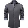 J.VER Maglietta da Uomo Tuxedo Formal Dress Shirt Pleated Long Sleeve Button Down Shirts for Prom Party Wedding, A-Bianco+Bottone Nero+Gemelli, XXXL