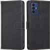 RankOne Cover per TCL 305 / TCL 306 / TCL 30E / TCL 30 SE (6.52 Inches), Custodia Flip Pelle Portafoglio, Magnetica Libro Bumper Cover Case - Nero