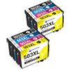 MEGOFFICE 503XL Cartucce d'inchiostro compatibili per Epson 503 XL per Expression Home XP-5200 XP-5205 WorkForce WF-2960DWF WF-2965DWF (8 pack)