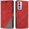 SONWO Cover per Oppo A80 5G / Oppo A3 PRO 5G / Oppo K12X 5G, Flip Custodia in PU Pelle, Cover a Libro Portafoglio con Slot per Schede e Supporto Stand per Oppo A80 5G / A3 PRO 5G / K12X 5G, Rosso