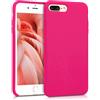 kwmobile Cover per Apple iPhone 7 Plus/iPhone 8 Plus Custodia - Back Case per Smartphone in Silicone TPU - Protezione Gommata - rosa shocking