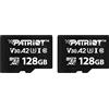 Patriot Memory Patriot VX Series 128GB Micro SDXC V30 A2 UHS-I U3 4K UHD Memory Card 2 Pack - PSF128GVX32MCX2