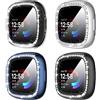 Suoman Diruite 4 Pezzi Cover per Fitbit Versa 4/Sense 2 Custodia Protettiva, HD Clear Protezione Totale Ultra Sottile TPU Pellicola Protettiva per Fitbit Versa 4/Sense 2 Custodia[Resistente Graffi]