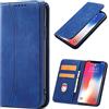 OKZone Cover per Samsung Galaxy M11 / Galaxy A11, Custodia Flip Pelle Portafoglio Magnetica Libro [Slot Schede], Silicone TPU Bumper Wallet Supporto Cover, Antiurto [Kickstand] (Blu)