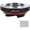 PHOLSY Anello Adattatore Messa a Fuoco Manuale con 6-Bit Coding Compatibile con Obiettivi Exakta (Non Compatibile con Topcon) Mount e Compatibile con Leica M-Mount Corpo Fotocamera, Exakta su LM