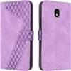 OKZone Cover per Samsung Galaxy J330/J3 2017, Custodia in Pelle Samsung J330/J3 2017, Cover a Libro Galaxy J330/J3 2017 Magnetica Portafoglio Folio PU Pelle Flip Caso con Wallet Case Cover (Porpora)