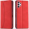 OKZone Cover per Samsung Galaxy A32 4G, Custodia Flip Pelle Portafoglio Magnetica Libro [Slot Schede], Silicone TPU Bumper Wallet Supporto Cover, Antiurto [Kickstand] (Rosso)