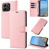KKEIKO Cover per Honor 200 Smart, Antiurto Custodia in PU Pelle con Blocco RFID, Magnetico Protettiva Cover per Honor 200 Smart, Rosa