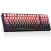 MageGee Tastiera Meccanica Gaming | Tastiera Gaming Meccanica | 8000mAh 2,4 GHz/Bluetooth/USB-C RGB, Anti-ghosting, Tastiera Retroilluminata LED RGB Per PC, Computer, Laptop, Mac (Rosa - 8000mAh)