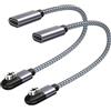 RUXELY Adattatore Cavo di Carica USB C per Cuffie Shokz 2 Pezzi