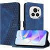 YIRRANZD Custodia per Honor Magic 6 PRO 5G, Cover a Libro in Pelle PU con Slot Cart e Silicone TPU Bumper, Flip Caso Portafoglio Cover per Honor Magic 6 PRO 5G (Blu)
