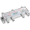 Poppstar Partitore SAT TV 6 Uscite (analogo/digitale/BK/unicable/HD/4K) Splitter per Antenna TV satellitare, Televisore, Radio, LNB