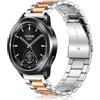 SeNool 22mm Cinturino per Xiaomi Watch S5 46mm / Watch 5 / S4 / S3 / 2 Pro, Metallo Bracciale Acciaio Inossidabile Facile Installare Band per Xiaomi Mi Watch/Watch S1 / S1 Active - Argento Oro Rosa