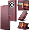 Rerzoiro Cover per Xiaomi Redmi 14C Custodia Portafoglio [Blocco RFID] Premium Pelle PU Wallet Case Flip Libro con Porta Carte Slot Supporto Flip Case per Redmi 14C, Rosso