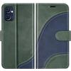 BoxTii Cover per Oppo Find X5 Lite 5G, Custodia in PU Pelle Portafoglio per Oppo Find X5 Lite 5G, Magnetica Cover a Libro con Slot per Schede, Verde