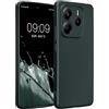 kwmobile Custodia Compatibile con Xiaomi Redmi Note 14 5G (Non 4G) Cover - Protezione Back Case Morbida - Silicone TPU Effetto Metallizzato Petrolio Metallizzato