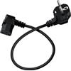 HuaLiSiJi Cavo Alimentazione Schuko 10A 250V C13 Schuko Cavo di Protezione Del Contatto Tipo F (CEE 7/4) a C13 Femmina, Per Computer Server Monitor Rice Cooker (Nero, 2m)