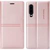 OKZone Cover per Huawei P30, Custodia Flip Pelle PU Premium Portafoglio Magnetica Libro con Slot Schede, Slim Silicone TPU Bumper Wallet Supporto Case, Antiurto Cover per Huawei P30 (Rosa)