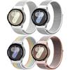 DMVEIMAL Cinturino Nylon per Samsung Galaxy Watch 7/6/5/4/FE 40mm 44mm/Watch 3 41mm/per Amazfit Gts 2 Mini/2/Gtr 4/Bip U Pro/Bip 3 Pro,20mm Cinturini 4PCS Sport per Smartwatch 6 Classic 47mm 43mm/5 Pro 45mm